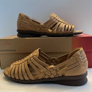 Comfortiva Memory Foam Putnam New Caramel slides size 6